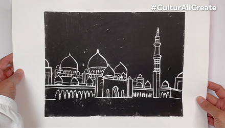 Linoleum Printing – Sheikh Zayed Mosque