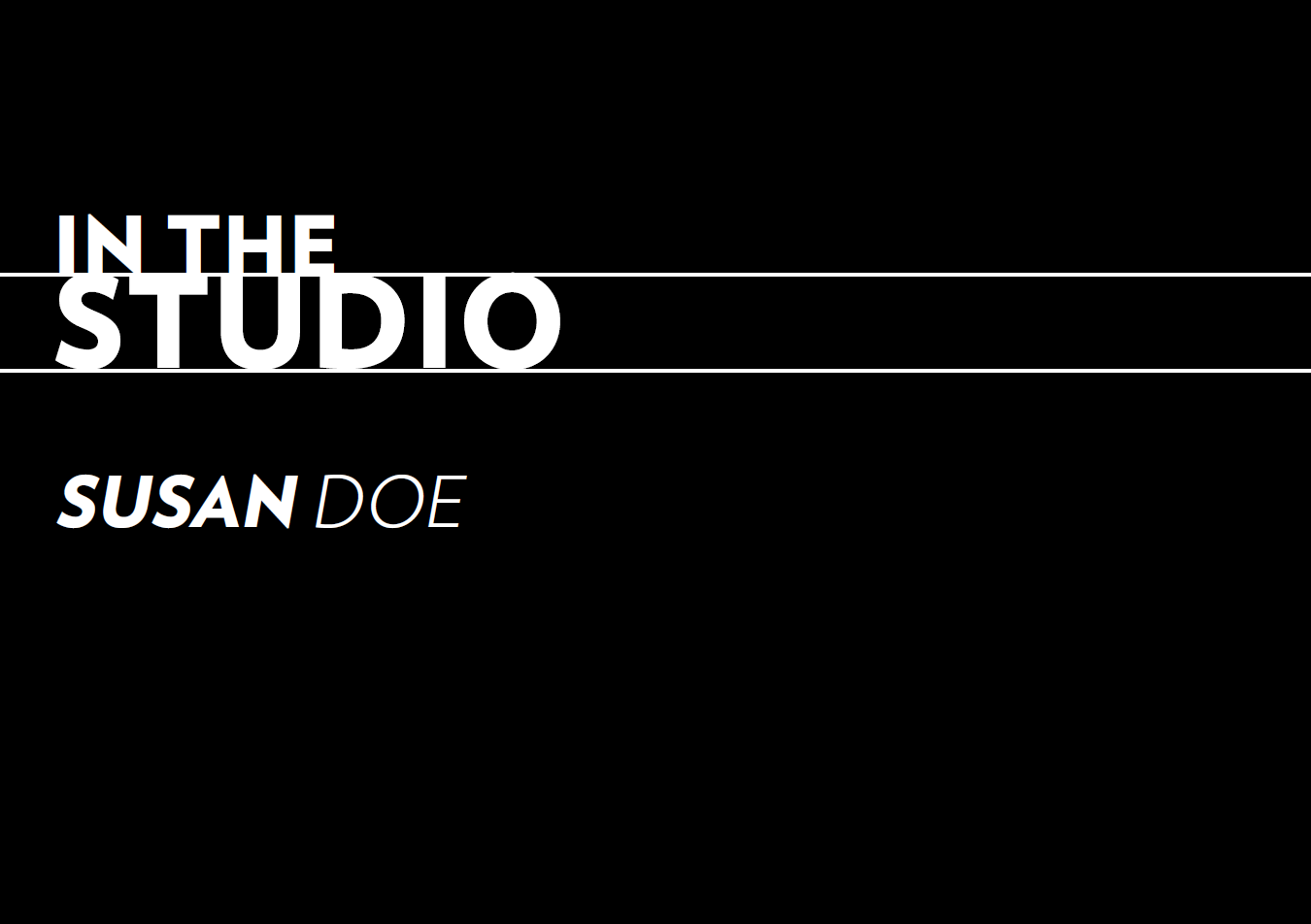 Guggenheim Abu Dhabi: In the Studio with Susan Doe